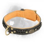 Royal Leather Newfoundland Collar with Braids