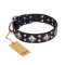 "Smart Geometry" FDT Artisan Studded Leather Newfoundland Collar