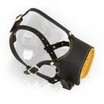 Snout Shot Leather Newfoundland Muzzle with Soft Nappa Padding