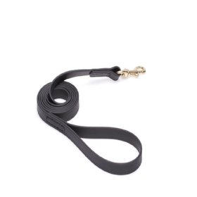 Black Waterproof Newfoundland Leash Made of Biothane