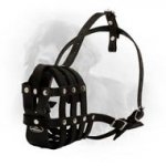 Everyday Lightweight Well Ventilated Leather Newfoundland Muzzle