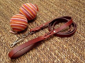 Handcrafted Leather Newfoundland Leash with Quick Release Snap Hook