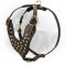 Studded Design Leather Newfoundland Harness for Walking