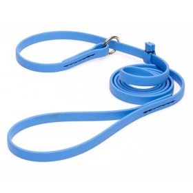 Solid Blue Biothane Newfoundland Leash and Collar Combo