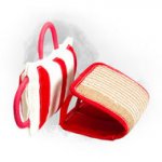 Newfoundland Bite Pillow with Removable Jute Cover