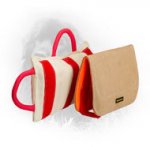 Professional Newfoundland Bite Pillow with Leather Cover