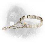 19 Inch Stainless Steel Newfoundland Neck Tech Pinch Prong Collar