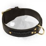 Incredible Design Braided Leather Collar for Newfoundlands
