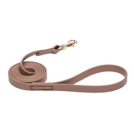 Khaki Waterproof Newfoundland Leash Made of Biothane