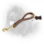 Easy Fast Grab Pull Tab Leather Newfoundland Leash