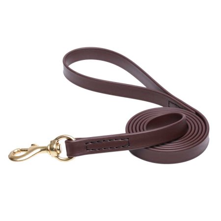 Brown Waterproof Newfoundland Leash Made of Biothane