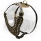 Royal Design Leather Newfoundland Harness with Brass Studs