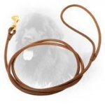 Round Leather Newfoundland Leash for Dog Shows
