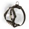 Puppy Size Leather Newfoundland Harness with Spikes