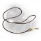 Elegant Round Leather Newfoundland Leash for Dog Shows