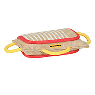 Lightweight Wide Jute Newfoundland Bite Pad with Three Comfortable Handles