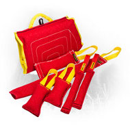 Puppy French Linen Newfoundland Bite Training Set (7 Dog Items)