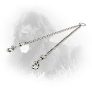 Chrome Plated Newfoundland Coupler for Walking 2 Dogs