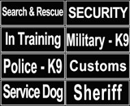 Newfoundland Dog Identification Patches