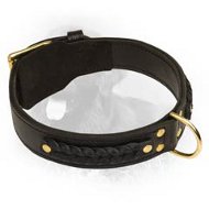 Incredible Design Braided Leather Collar for Newfoundlands