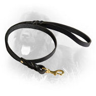 Newfoundland Leather Leash Braided