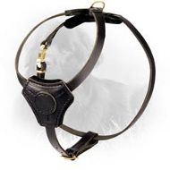 Comfy Leather Newfoundland Harness with Small Chest Plate