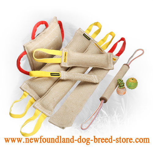 Jute Newfoundland Bite Training Set for Dog Training