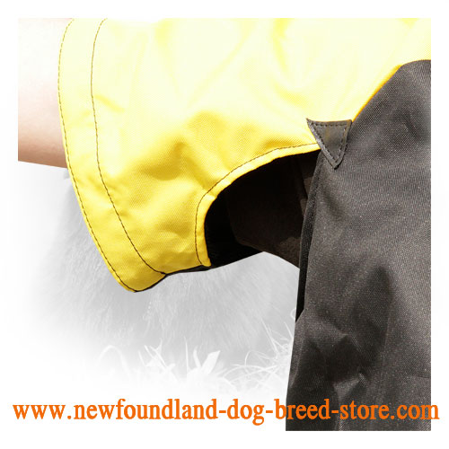 Good Ventilation at Arm Pits Area on Scratch Jacket for Newfoundland Training