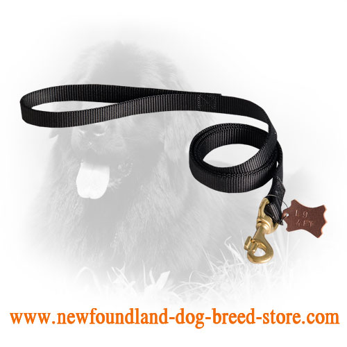 Police Long Nylon Newfoundland Leash
