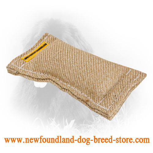 Puppy Jute Newfoundland Bite Tug Without Handles - Click Image to Close