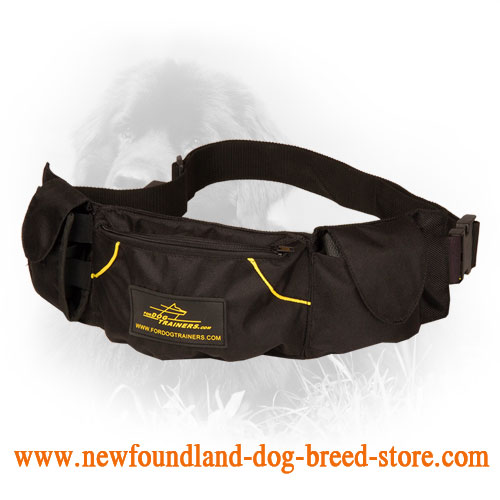 Dog Training Pouch Made of Nylon with Pockets for Newfoundland Training