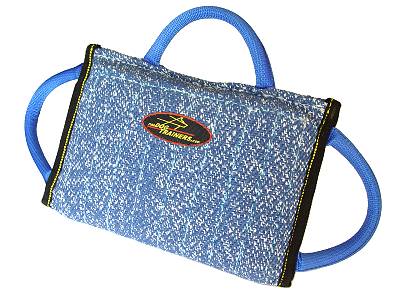 French Linen Newfoundland Bite Pad with 3 Nylon Handles