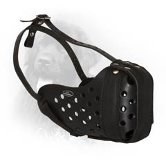 Trim Style Full Comfort Top-Q Leather Dog Muzzle