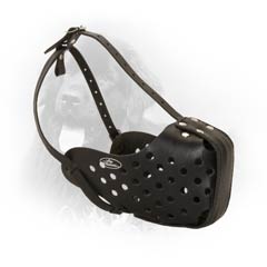 Cool Strict Design Multi-purpose Leather Dog Muzzle