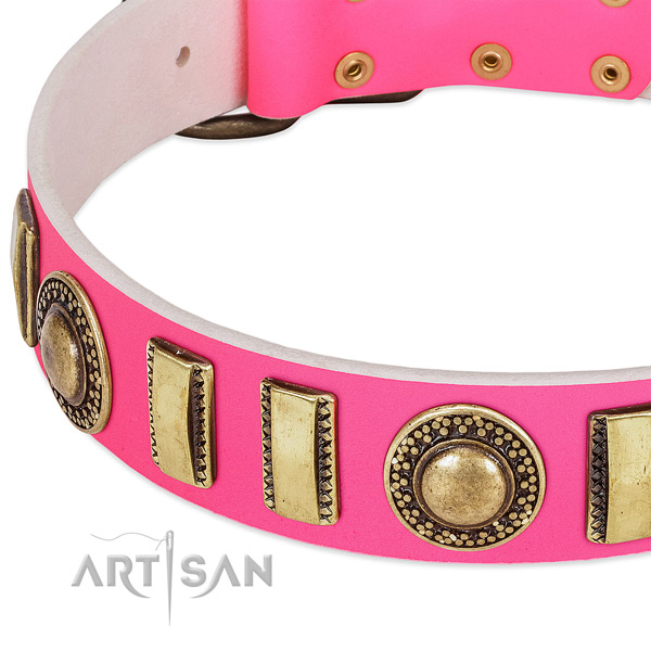 Best quality natural leather dog collar for your lovely canine