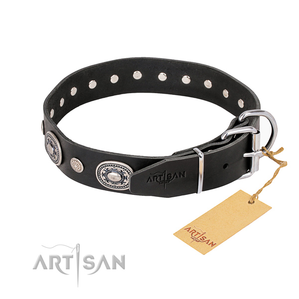 Top notch leather dog collar created for daily use