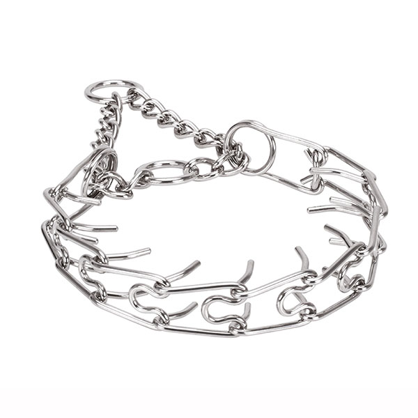 Reliable rust proof dog prong collar with stainless steel removable links