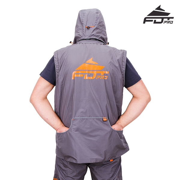 Durable Dog Tracking Suit Grey Color from FDT Pro Wear