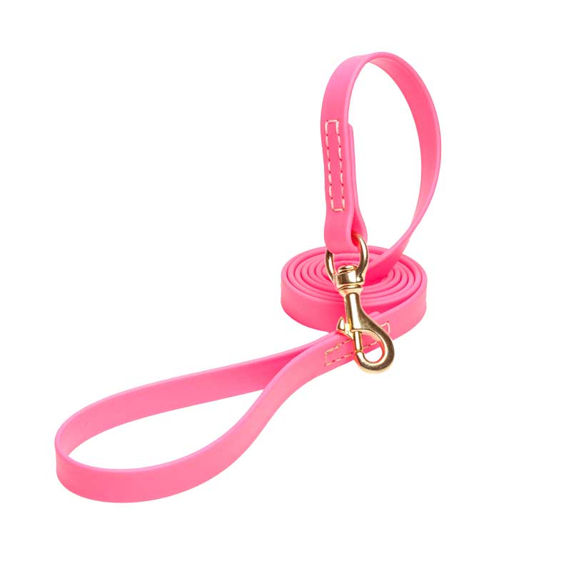Pink Waterproof Newfoundland Leash Made of Biothane