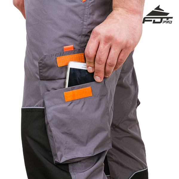 FDT Pro Design Dog Training Pants with Reliable Velcro Side Pocket